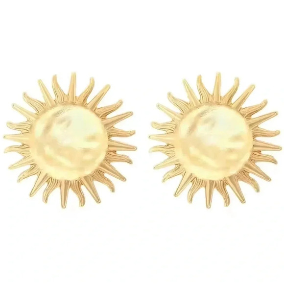 Zara Sun Silver Earrings - Picture 4 of 4